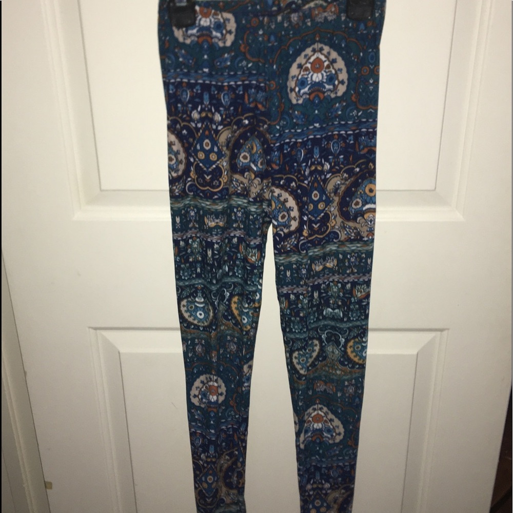 Blue Print Leggings